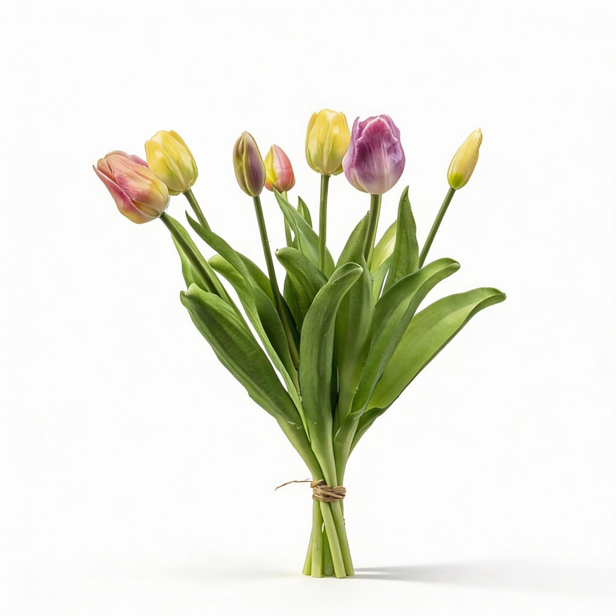 Tulpenstrauß - Sanfter Frühling - 'Real Touch' Kunsttulpen