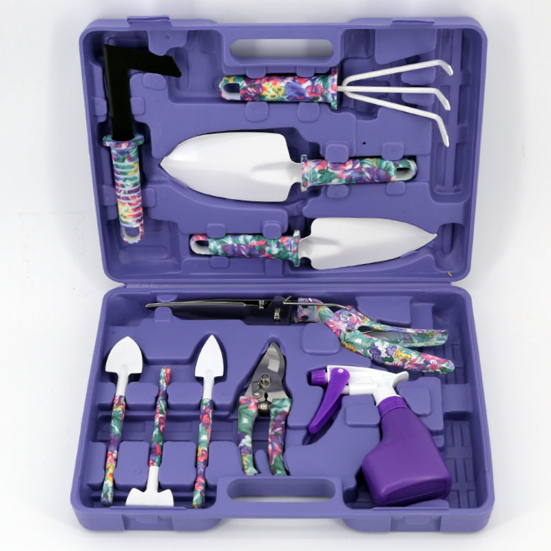 Zehnteiliges Gartengeräte-Set