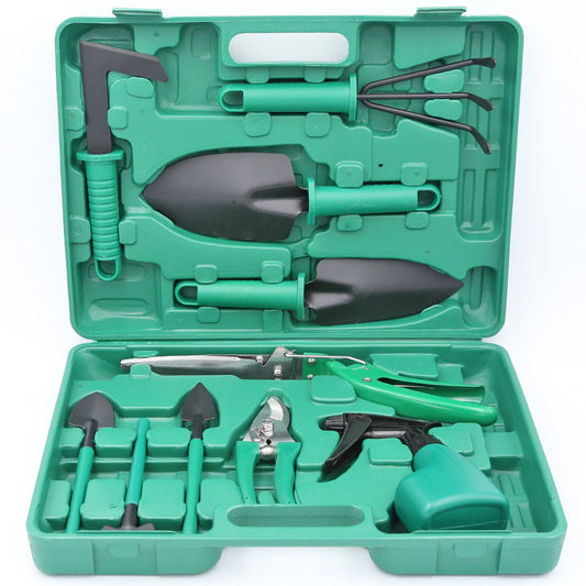 Zehnteiliges Gartengeräte-Set