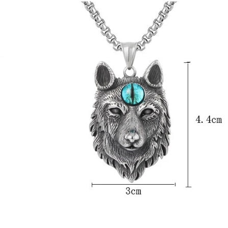 Wolf Totem Wolfskopf-Anhänger