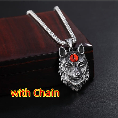 Wolf Totem Wolfskopf-Anhänger