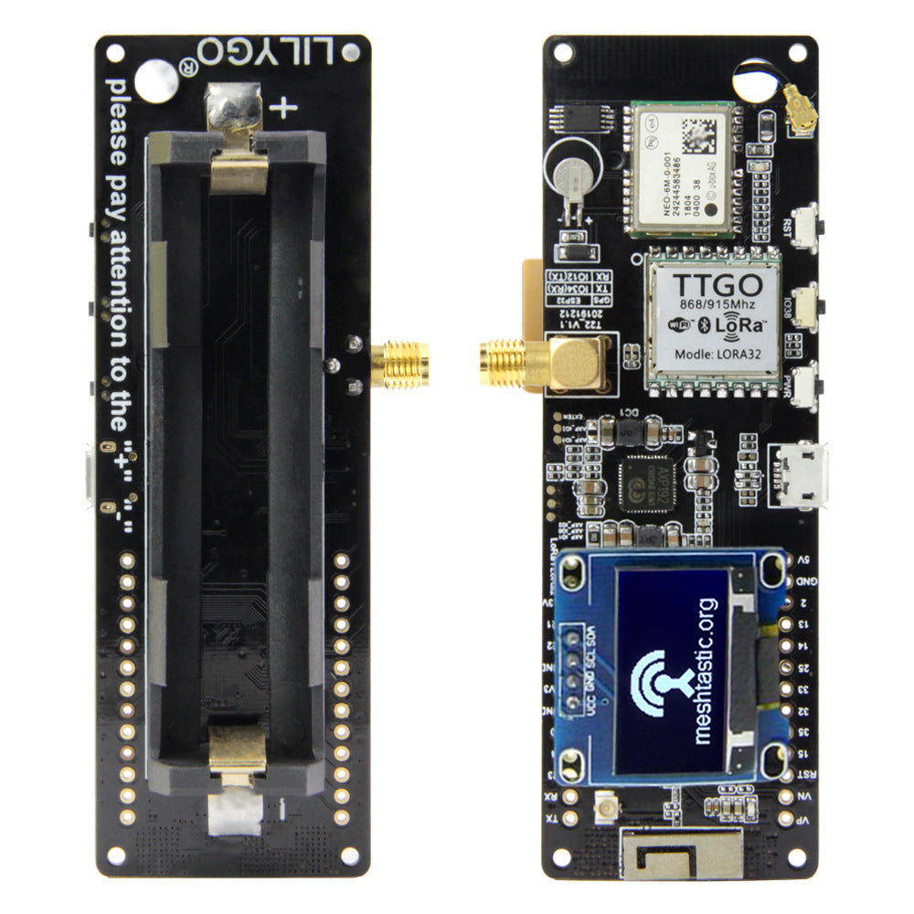 TTGO Meshtastic T-Beam V1.1 ESP32 18650 Battery Holder