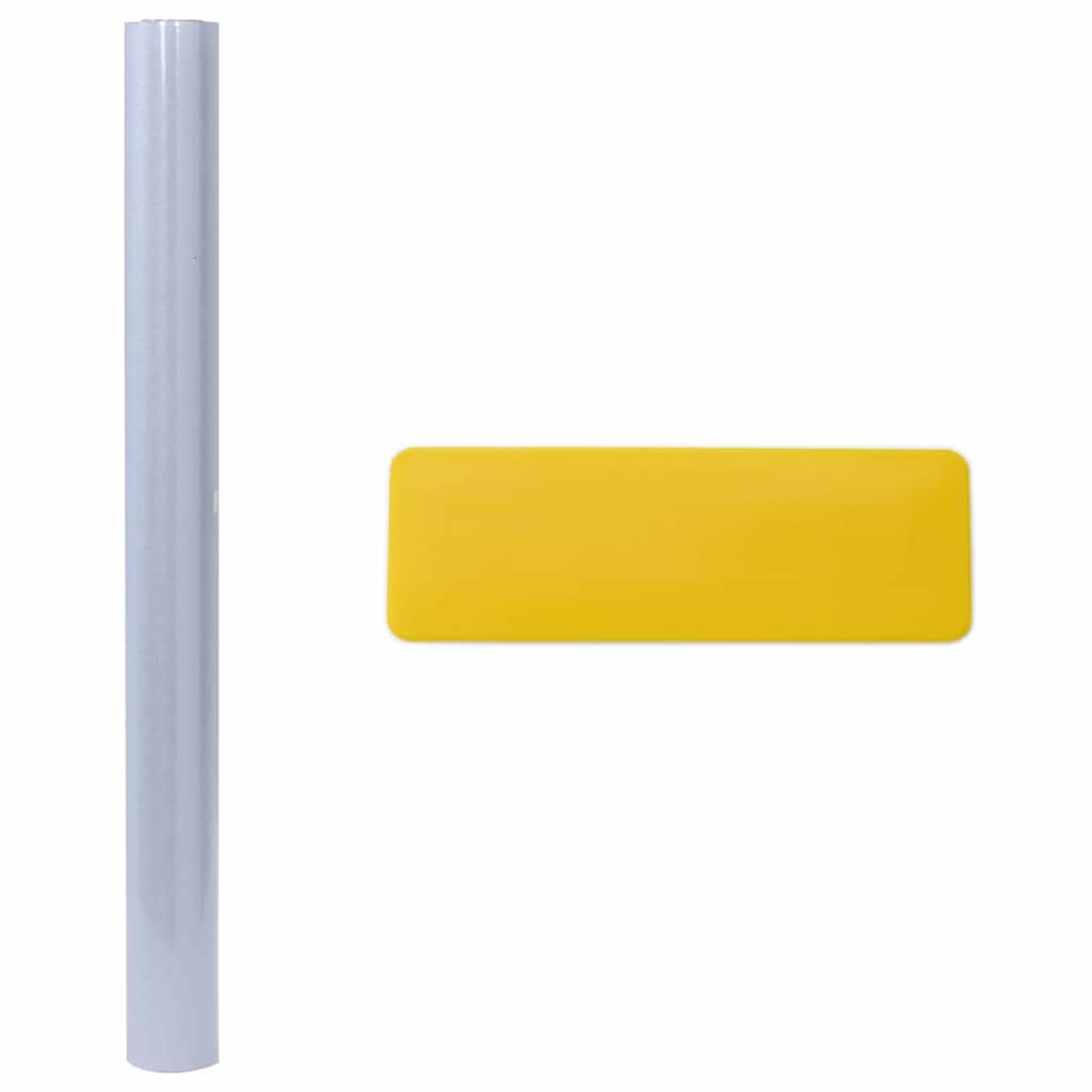 Statische Fensterfolie Frostiges Grau 90 X 1000 Cm Pvc