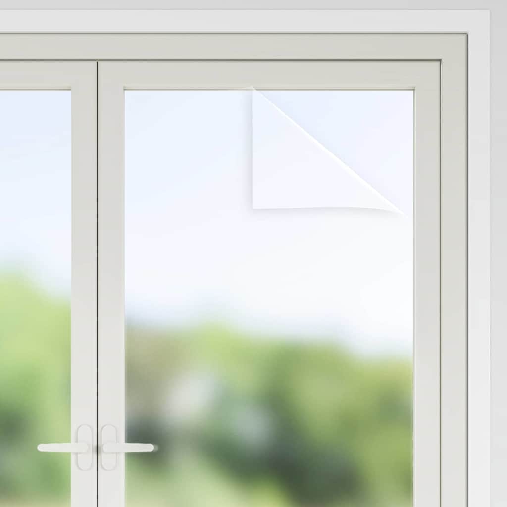 Statische Fensterfolie Frostiges Grau 90 X 1000 Cm Pvc
