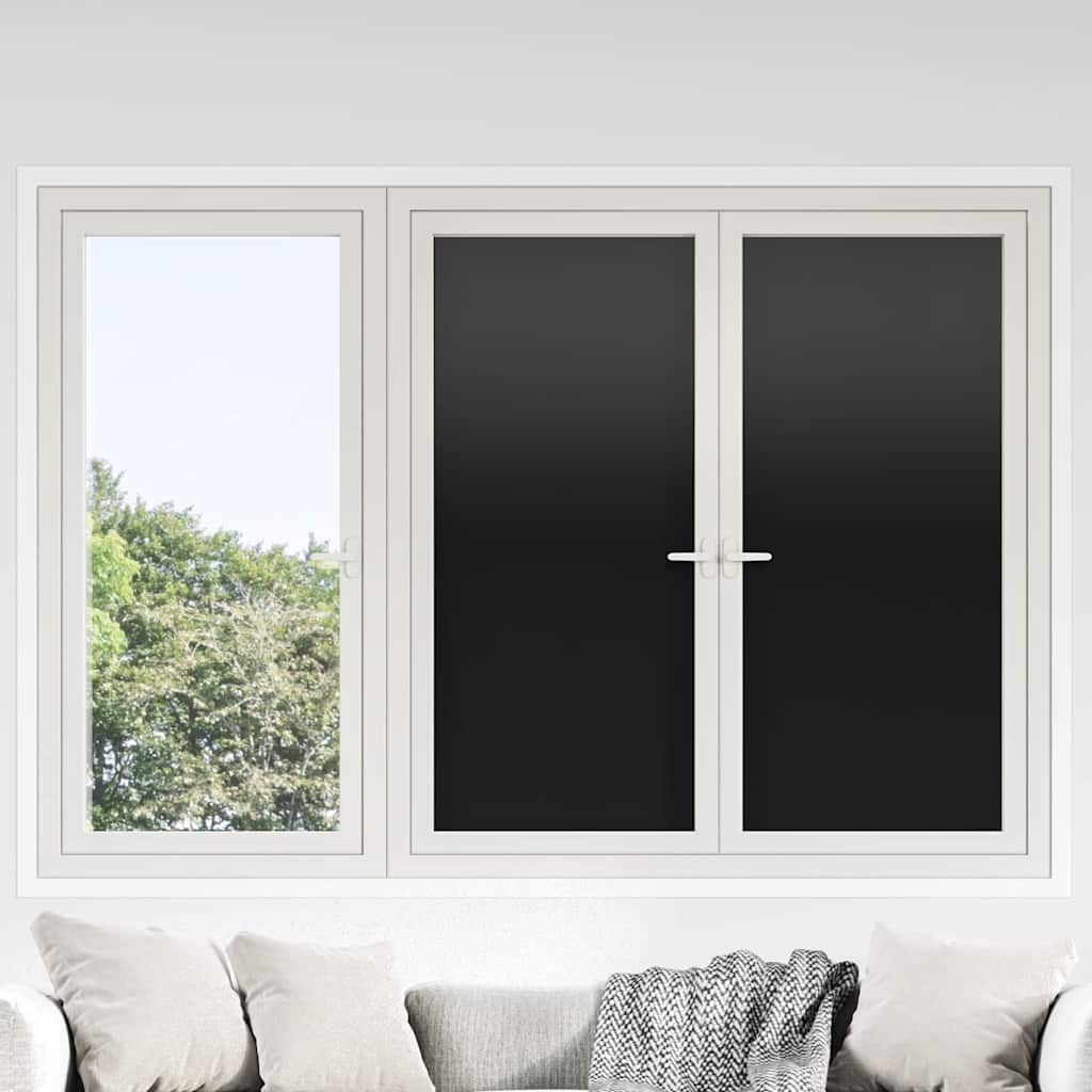 Statische Fensterfolie Frostiges Grau 90 X 1000 Cm Pvc