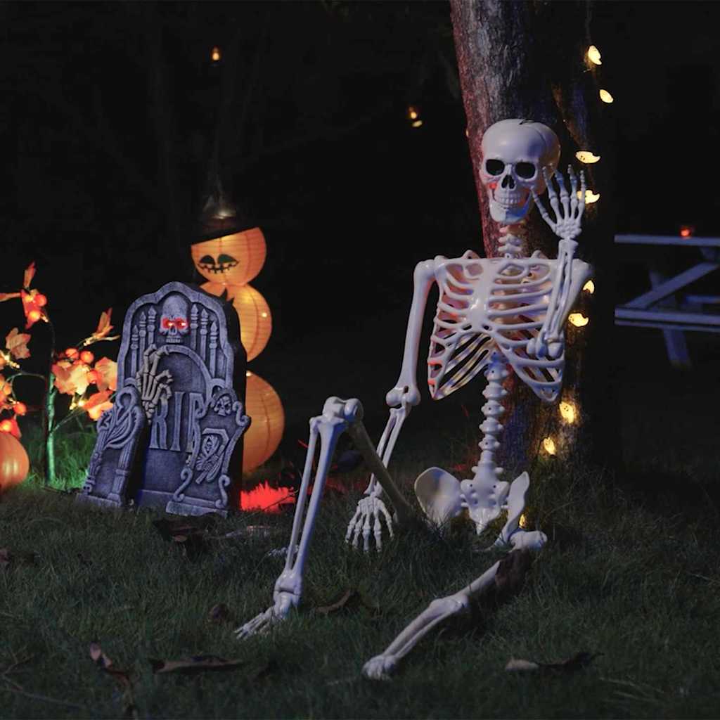 Halloween Skelett 2 Stk. Weiß 85 Cm Polypropylen