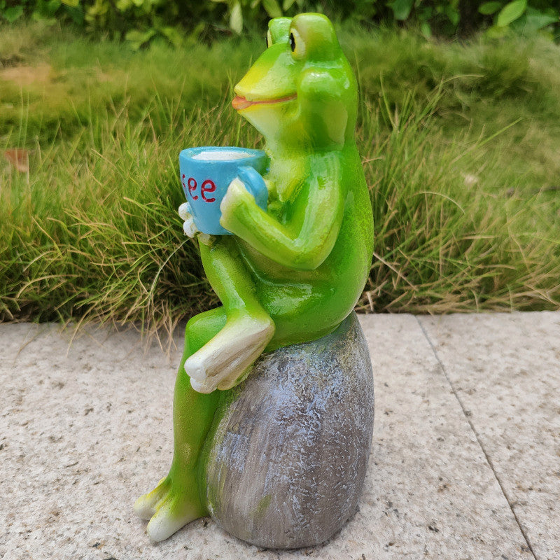 Frosch-Gartenornament Dekoratives Ornament Kreativ Niedlich