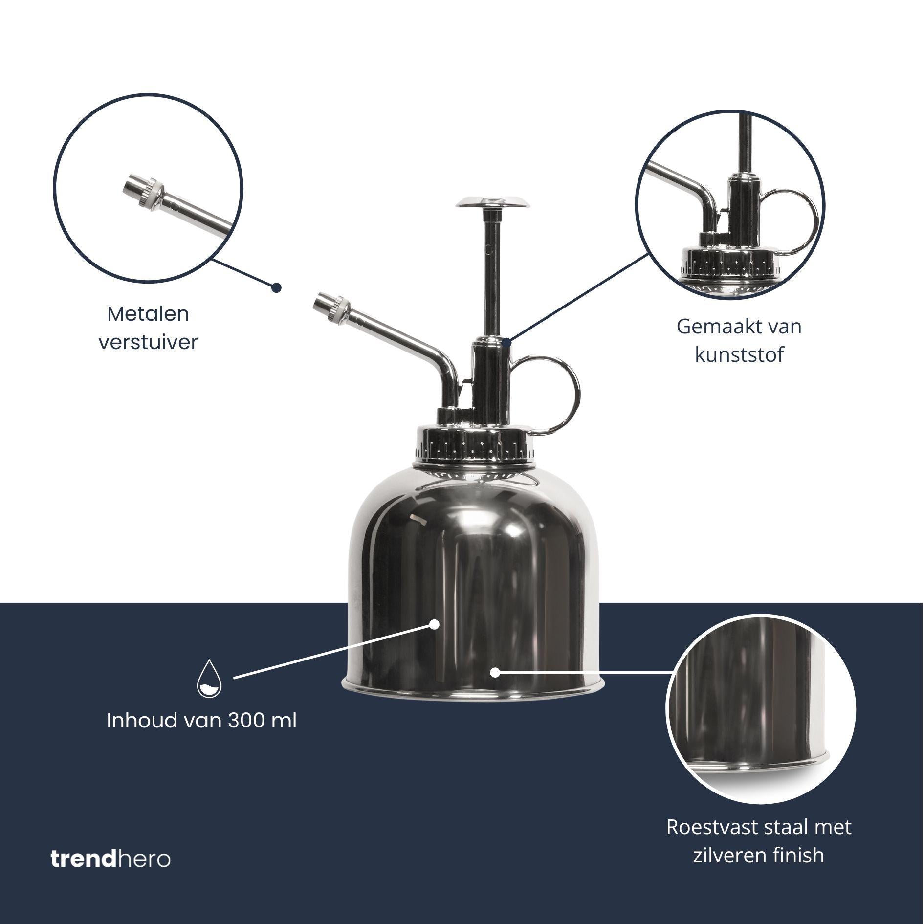 Pflanzenspritze – Silber – Edelstahl (RVS) – 300 ml