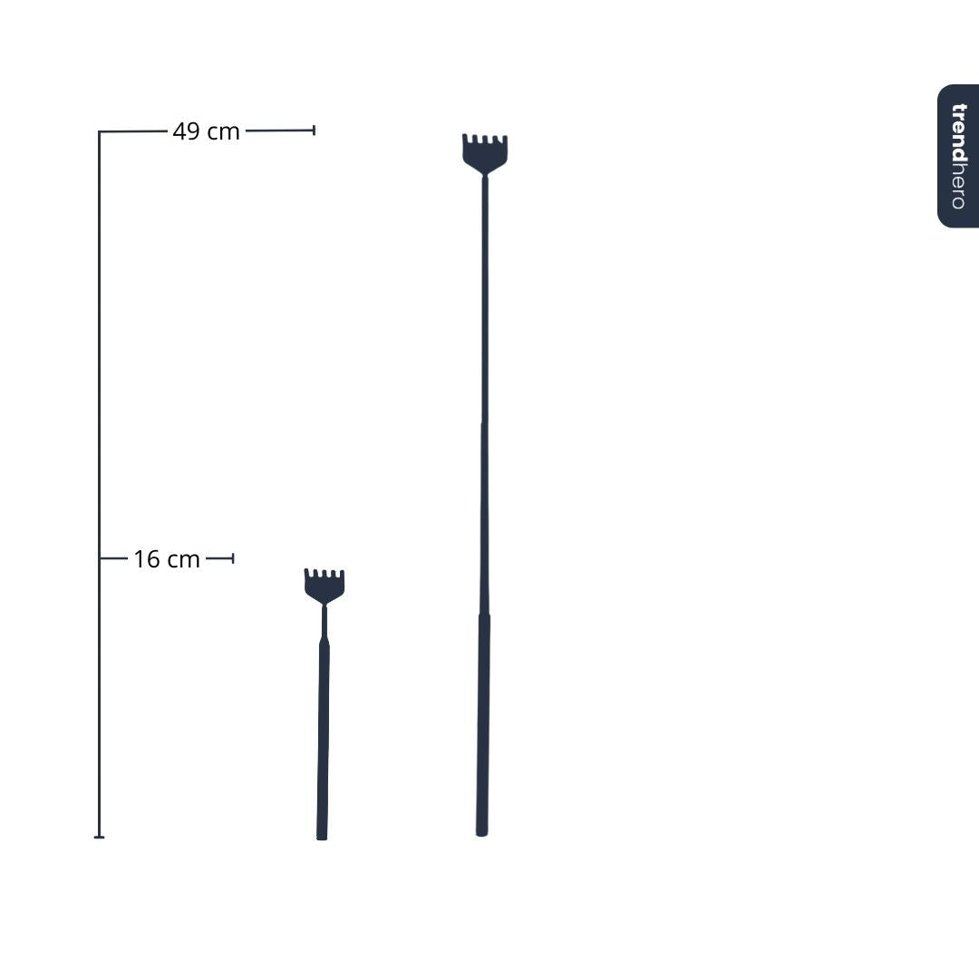 Flaschengarten-Werkzeug – Harke – 16–49 cm – Teleskop – Edelstahl - Terrarium Werkzeug