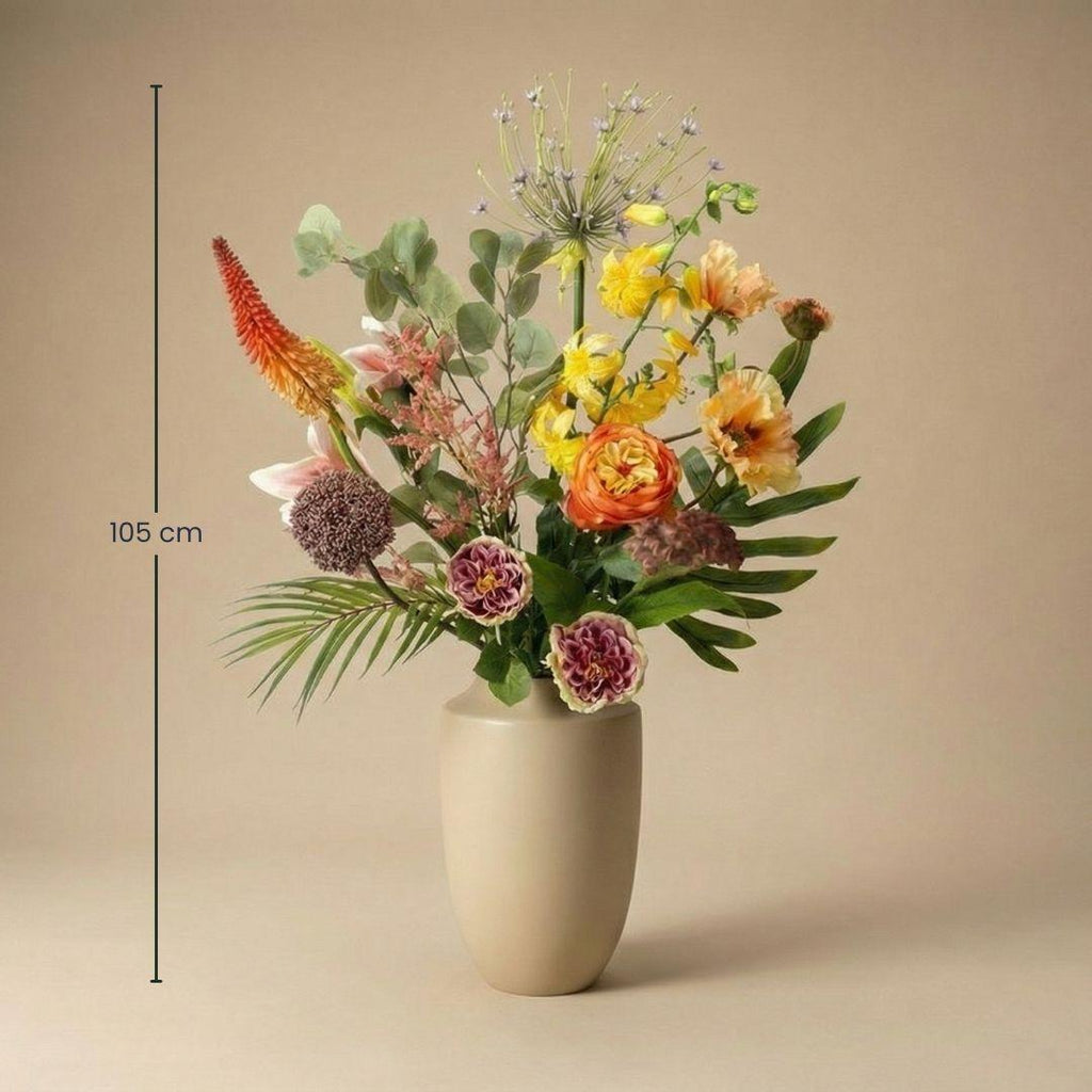 Kunstblumenstrauß - Tropical Chic Deluxe - Real Touch - 13 Stiele - ↑ 105 cm