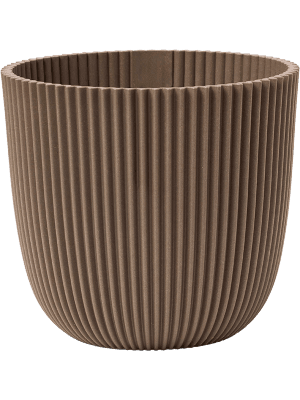 Capi Pot Nature Groove Made With Warm Taupe  - D22cm