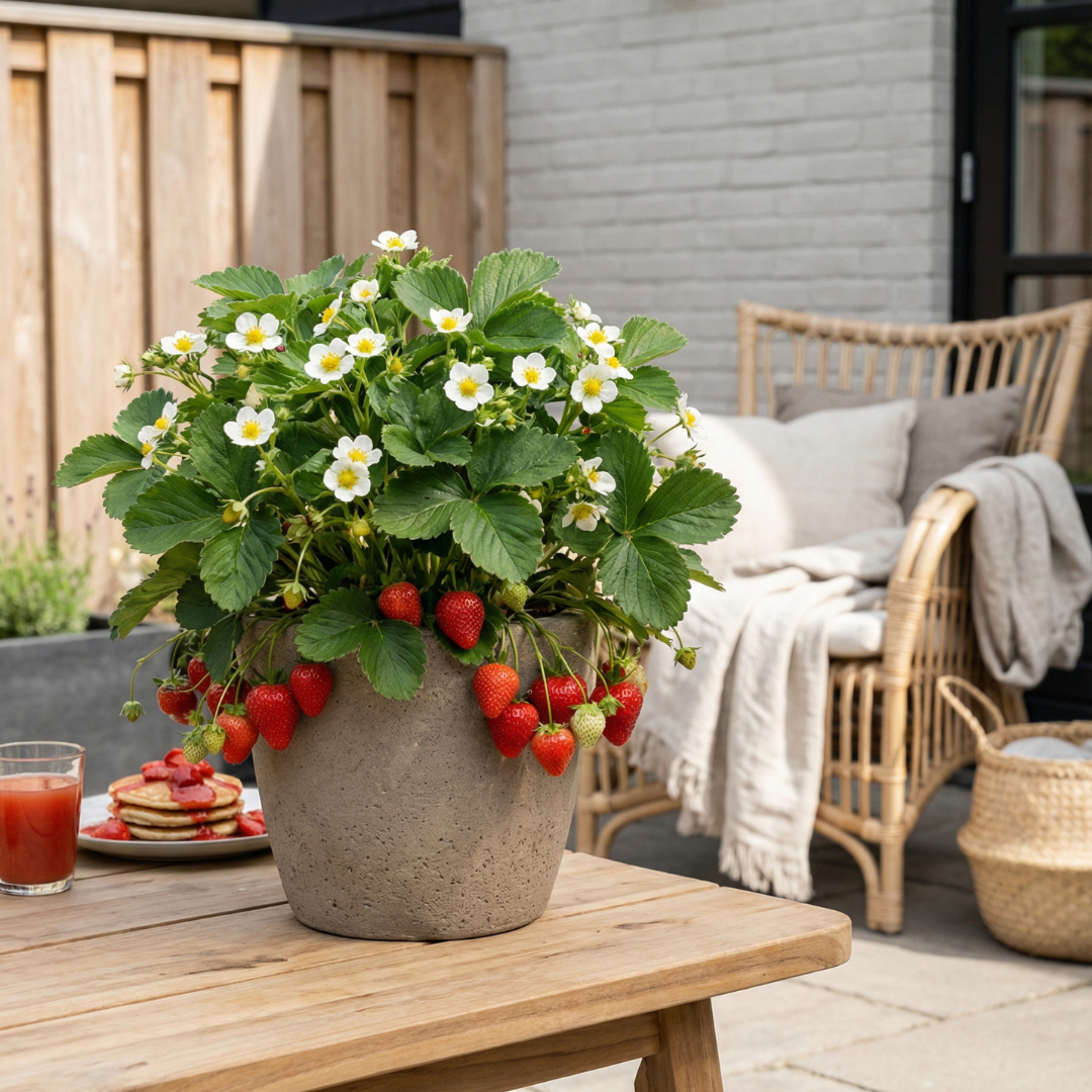 Erdbeeren, 6er-Pack (Fragaria), 100 % biologisch