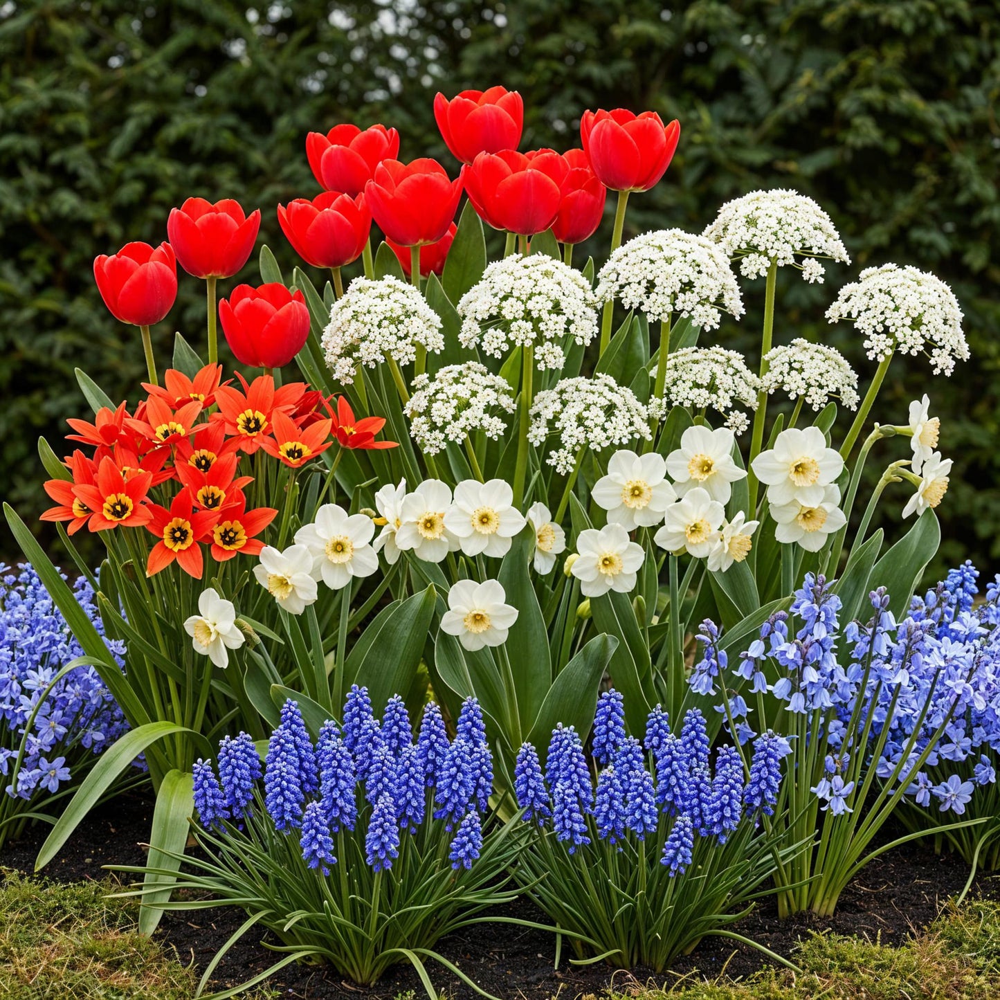 GreenboutiQ - Blumenzwiebeln -  Verschiedene Farben - 125 Stück - Geschenkverpackung