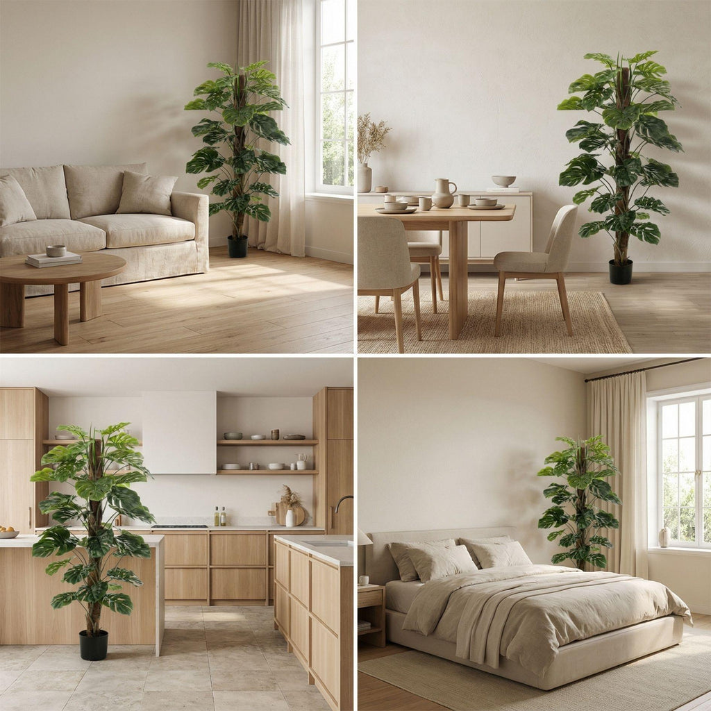 Monstera auf Ständer 150 cm – Kunstpflanze – Künstliche Pflanze