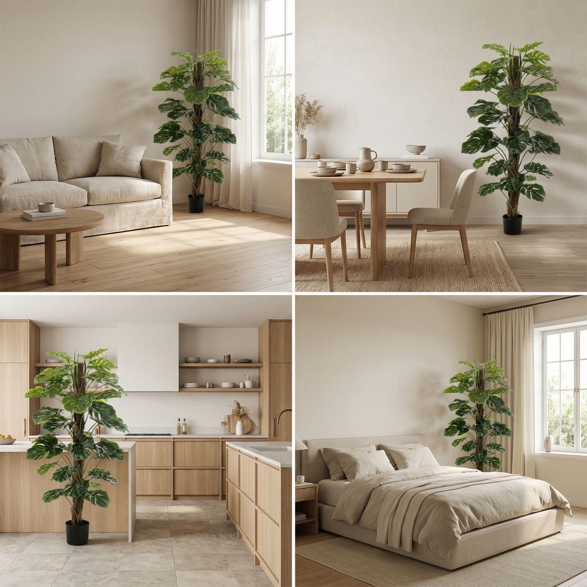 Monstera auf Ständer 150 cm – Kunstpflanze – Künstliche Pflanze