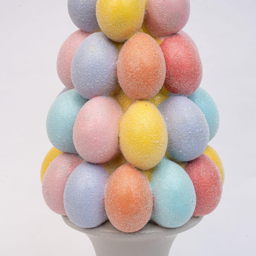 Osterei Baum Dekoration - Glitzer Pastell Eier - ↑ 40 cm