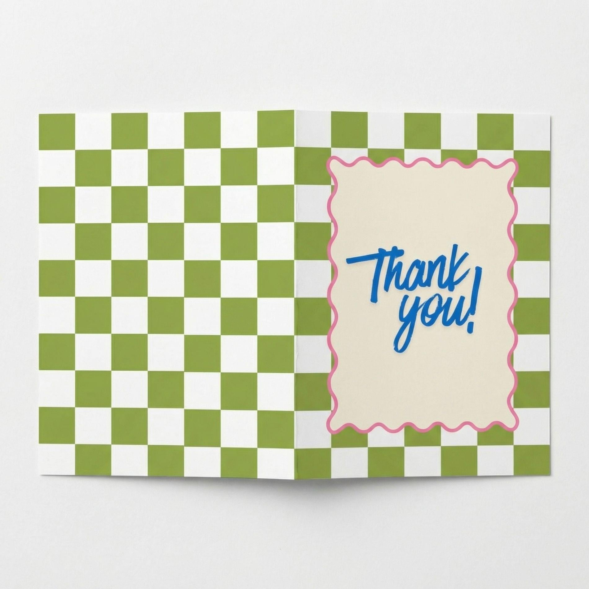 Grußkarte "Thank You" – A6 Klappkarte