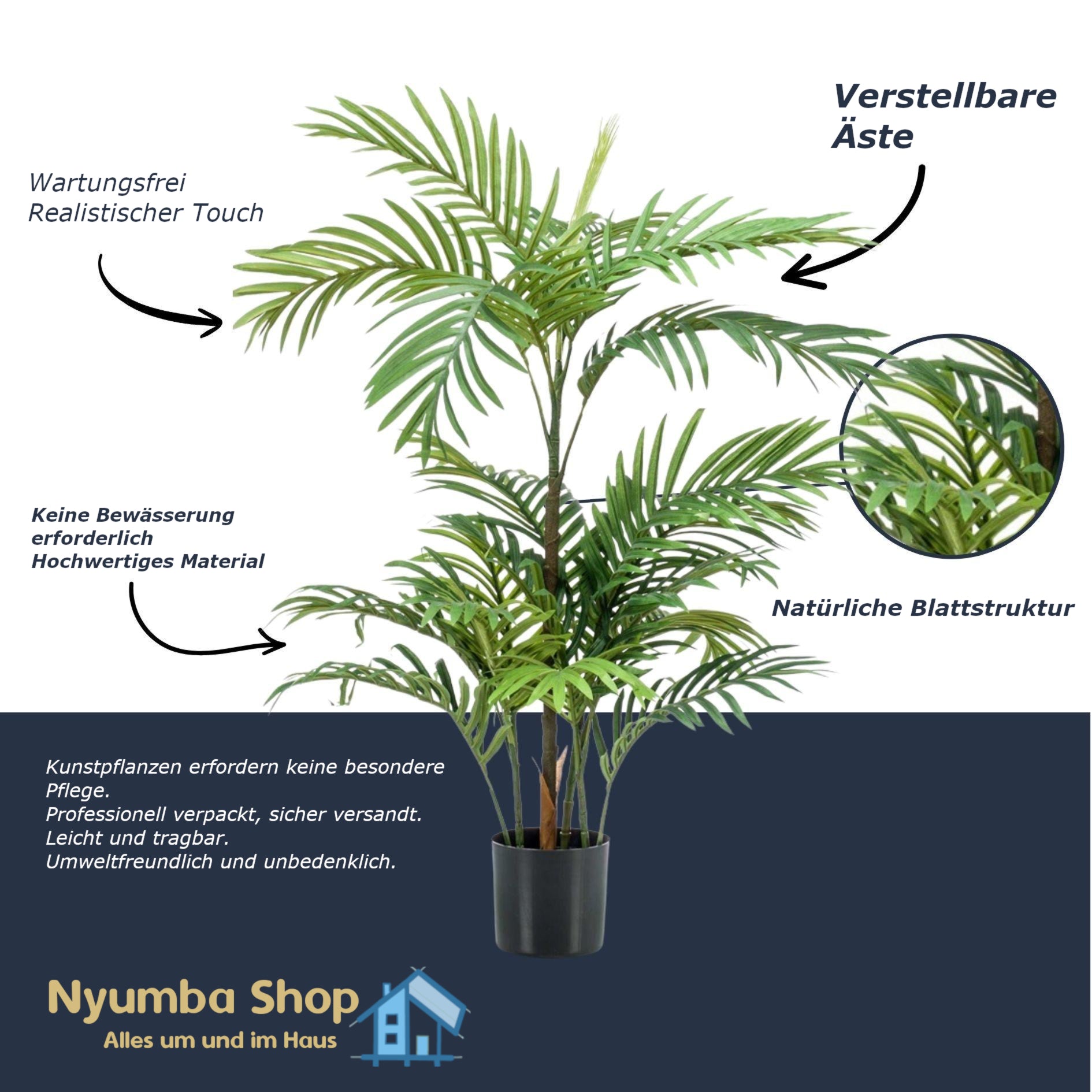Palm Phoenix 90 cm – Kunstpflanze – Künstliche Pflanze