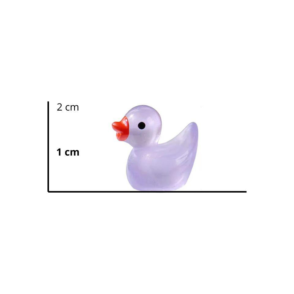 Im Dunkeln leuchtend – Enten – Mehrfarbig – ↑ 2 cm – 7 Stück