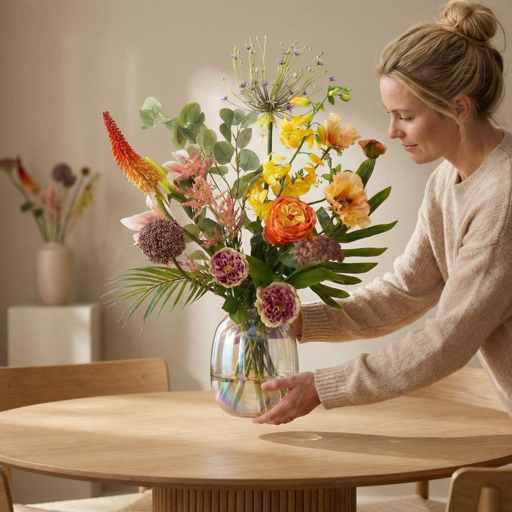 Kunstblumenstrauß - Tropical Chic Deluxe - Real Touch - 13 Stiele - ↑ 105 cm