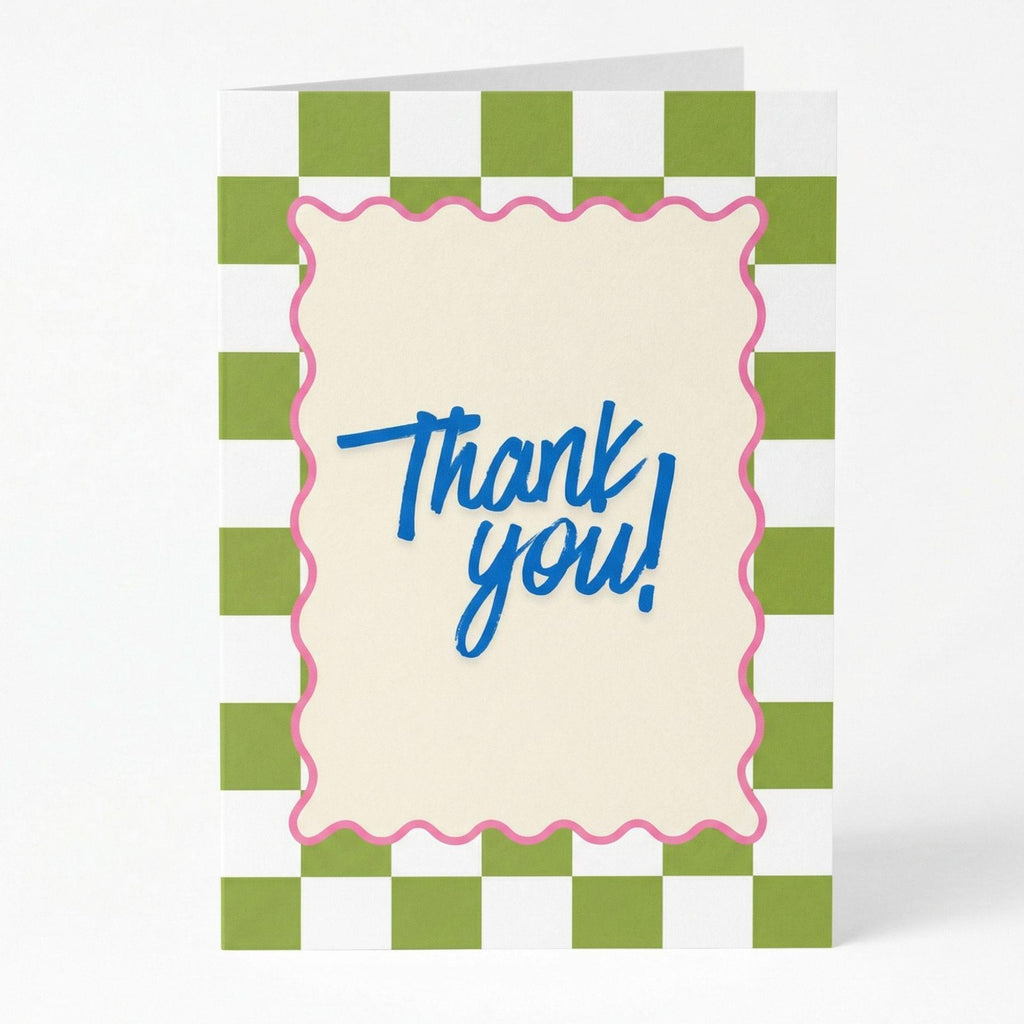Grußkarte "Thank You" – A6 Klappkarte