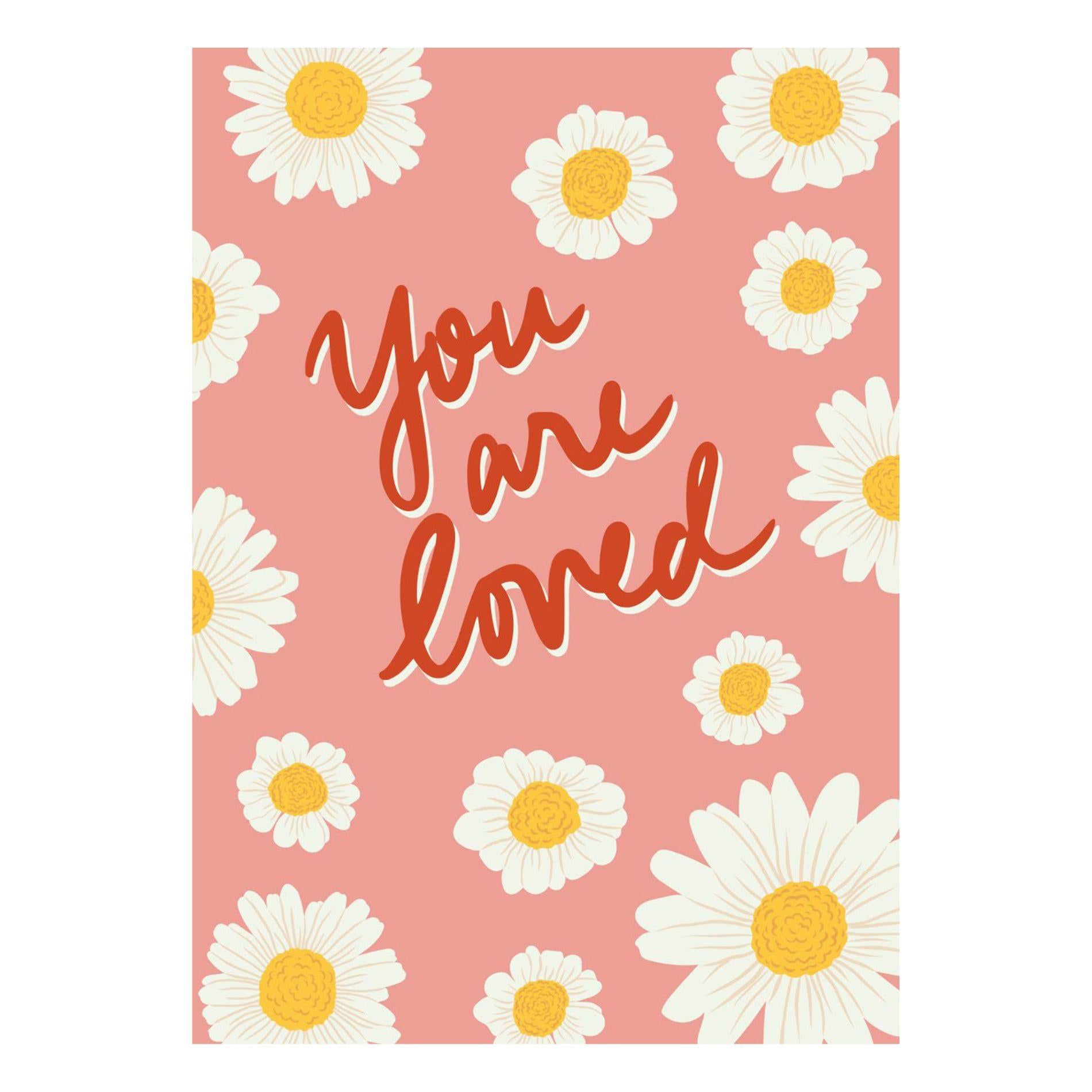 Grußkarte "You are Loved" - A6 Klappkarte - Mit persönlicher Nachricht