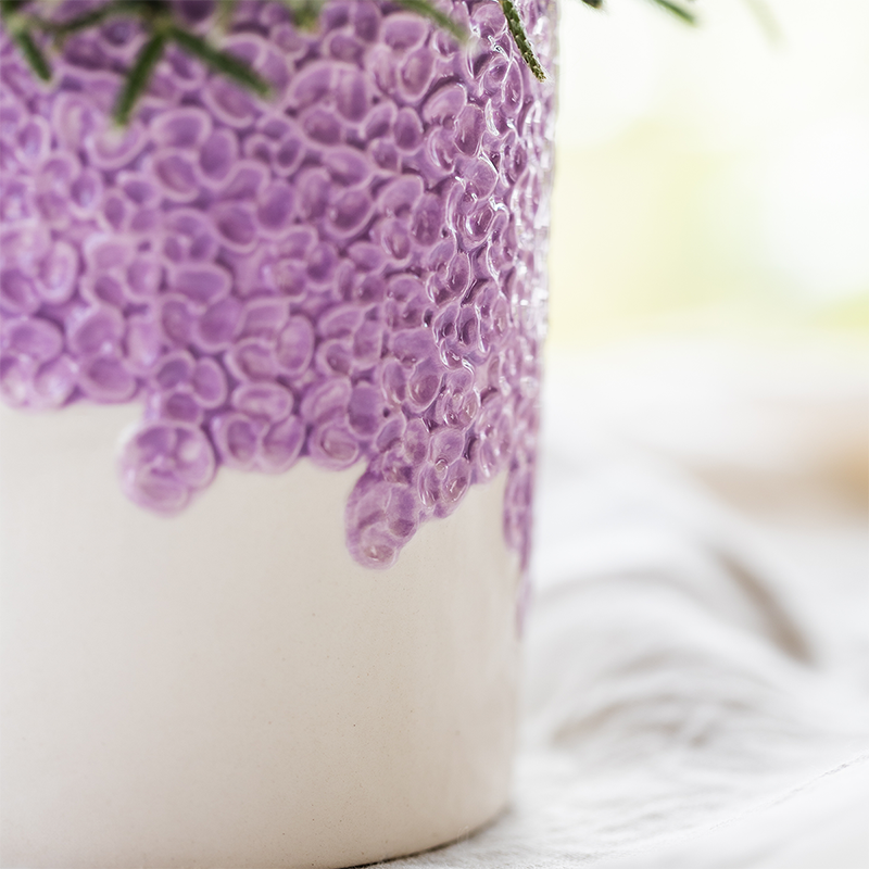 Blumen-Vase – Lila – Ø 12 cm