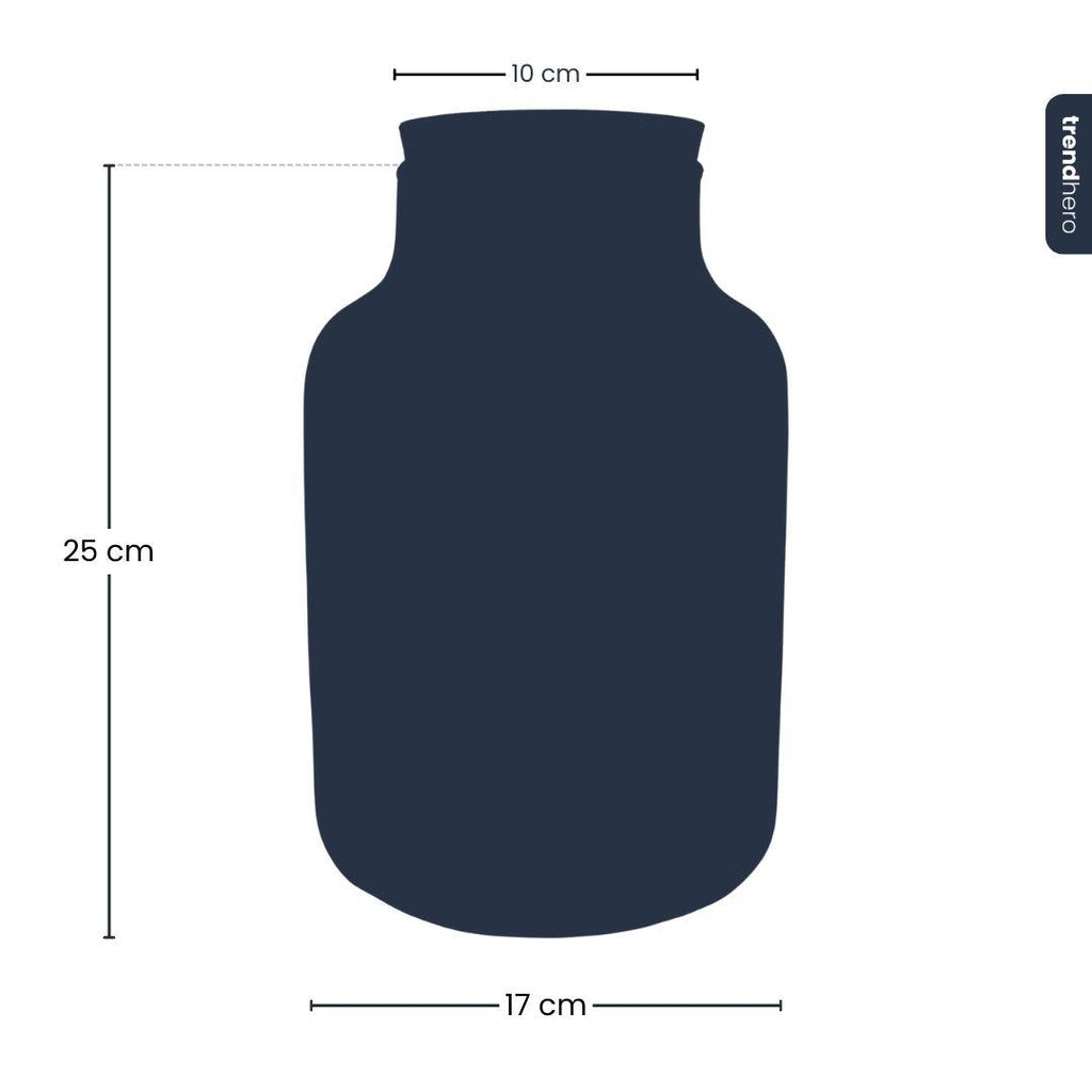 Terrarienflasche mit Korkverschluss – Little Milky mit LED-Korkverschluss – Geschlossenes großes Terrarium ↑ 24,5 cm