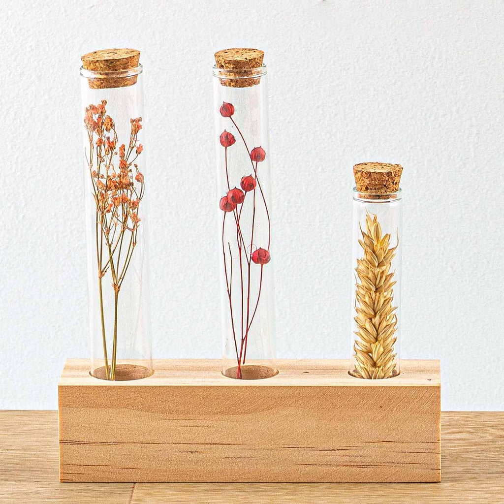 Holzständer für Trockenblumen – Tube M – Blumen und Kräuter + Trockenblumenarrangement