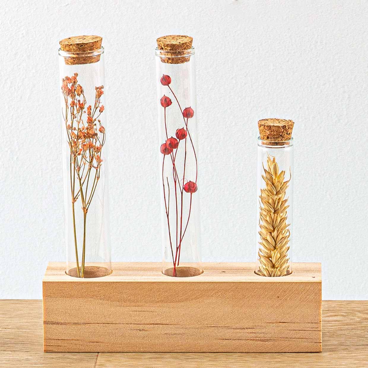 Holzständer für Trockenblumen – Tube M – Blumen und Kräuter + Trockenblumenarrangement