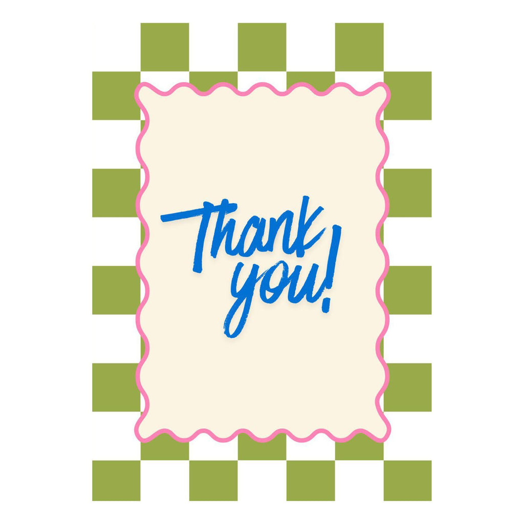 Grußkarte "Thank You" – A6 Klappkarte