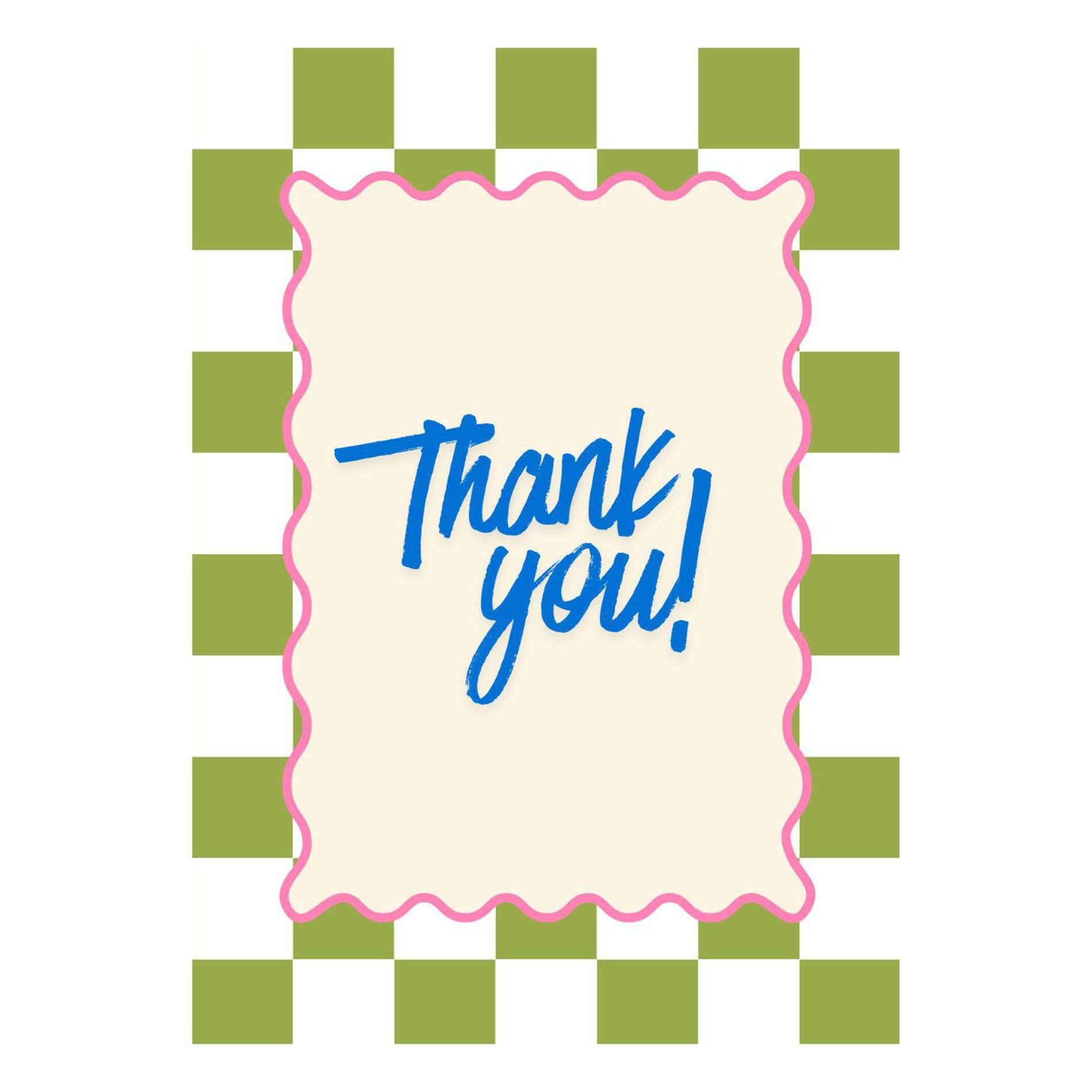 Grußkarte "Thank You" – A6 Klappkarte