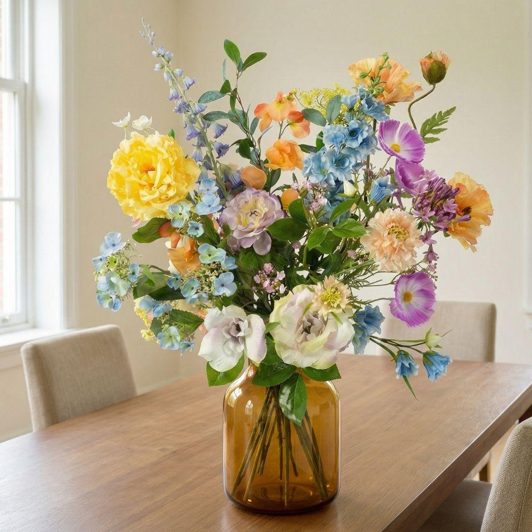Kunstblumenstrauß - Soft Spring Deluxe - Real Touch - 18 Stiele - ↑ 85 cm